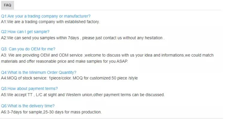 FAQ FAQ